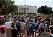 فیلم/تظاهرات مقابل کاخ سفید علیه خروج آمریکا از توافق پاریس