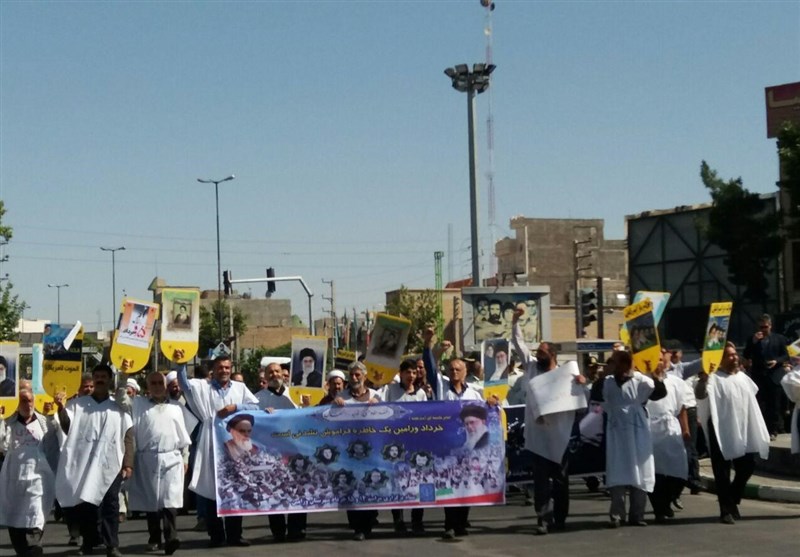 بار دیگر پرچم قیام 15 خرداد در ورامین برافراشته شد