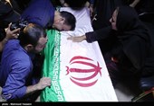 وداع با پیکر مطهر شهدای حملات تروریستی تهران در معراج شهدا +عکس و فیلم