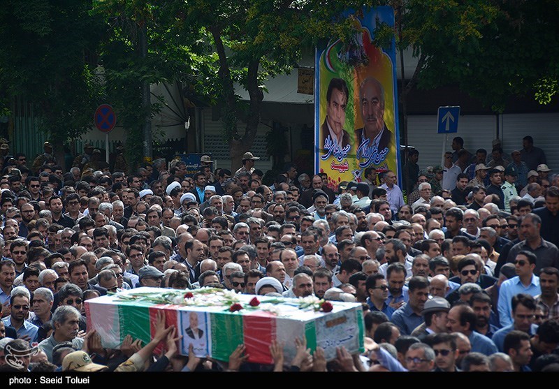 تہران حملے کے شہدا کے جنازے + تصویر اور ویڈیو