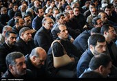 مراسم وداع با پیکر شهدای حادثه تروریستی تهران در مجلس