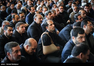 مراسم وداع با پیکر شهدای حادثه تروریستی تهران در مجلس