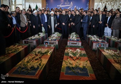 Iran's Top Officials Attend Funeral Ceremony for Martyrs of Tehran Terrorist Attacks