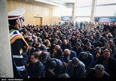 مراسم وداع با پیکر شهدای حادثه تروریستی تهران در مجلس