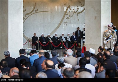 مراسم وداع با پیکر شهدای حادثه تروریستی تهران