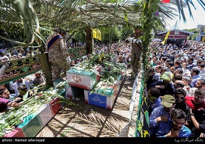 تشییع پیکرهای شهدای تروریستی تهران