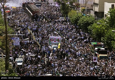 تشییع پیکرهای شهدای تروریستی تهران