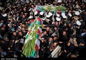 پیکر 2 شهیده حادثه تروریستی تهران در لرستان تشییع شد+تصاویر