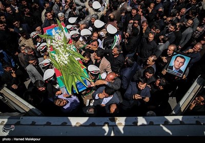 تشییع پیکر شهدای حادثه تروریستی تهران در مجلس