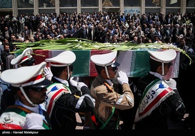 Large Crowd of People Attend Funeral Ceremony for Tehran Terrorist Attacks' Victims