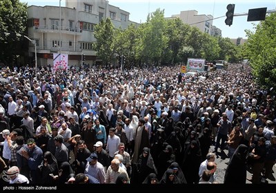 تشییع شهداء الهجومین الارهابیین فی طهران
