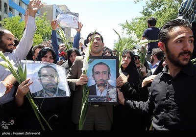 تشییع شهداء الهجومین الارهابیین فی طهران