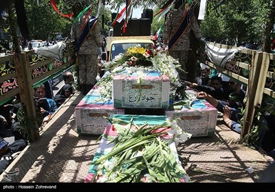مراسم تشییع پیکر شهدای حادثه تروریستی تهران