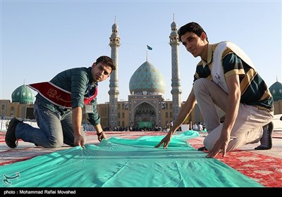 افطار بمناسبة ذکرى میلاد الإمام الحسن بن علی (ع) .. مسجد جمکران