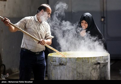 افطار بمناسبة ذکرى میلاد الإمام الحسن بن علی (ع) .. مسجد جمکران