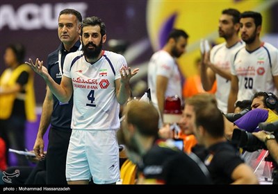 دیدار تیم های والیبال ایران و بلژیک
