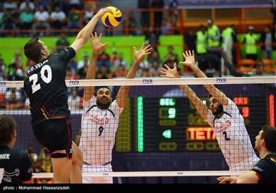 Iran's Volleyball Team Beats Belgium in Tehran