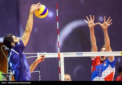 دیدار تیم های والیبال ایران صربستان