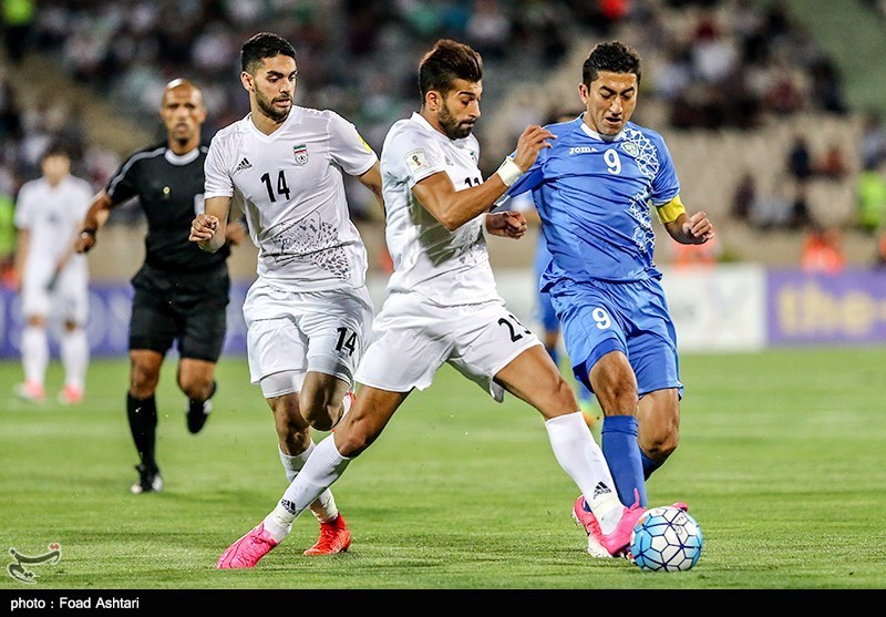 دیدار تیم های فوتبال ایران و ازبکستان-2
