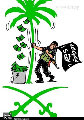 کاریکاتور/ عربستان پدرخوانده داعش !!!