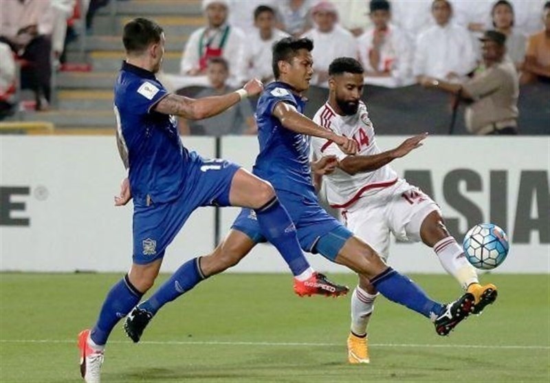 فرار امارات از شکست مقابل تایلند در ثانیه پایانی بازی