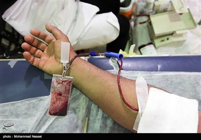 اهدای خون در شب نوزدهم رمضان - گرگان