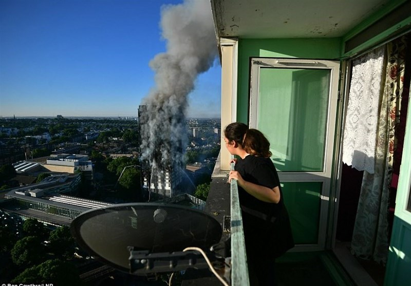 آخرین تصاویر از آتش‌سوزی برج مسکونی در لندن