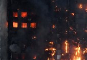 تصاویر هوایی از آتش‌سوزی در &quot;گرن فل&quot; لندن