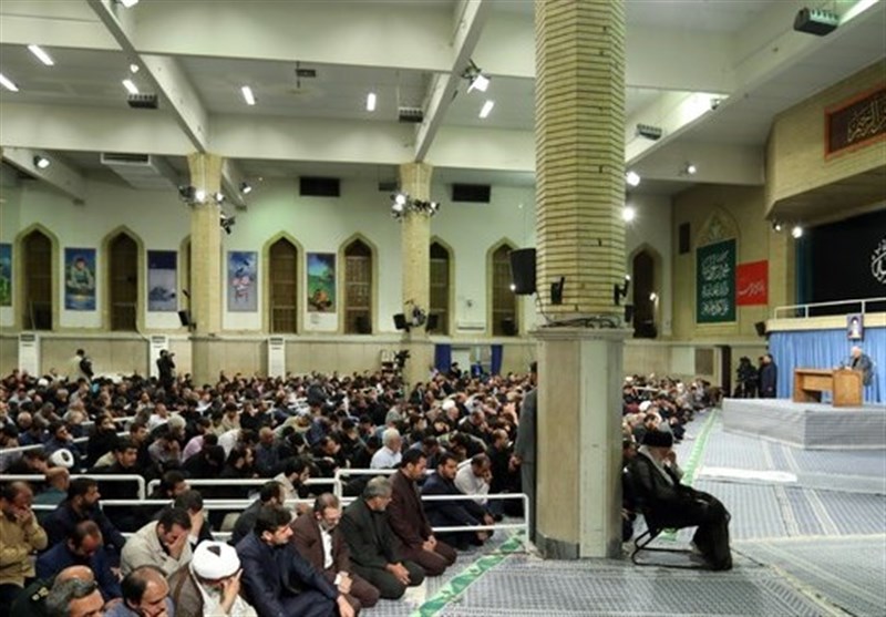 مراسم سوگواری مولای متقیان امام علی(ع) در حضور امام خامنه‌ای