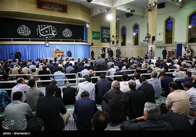 مراسم عزاء أمیر المؤمنین علی بن أبی طالب (ع) بحضور قائد الثورة الإسلامیة