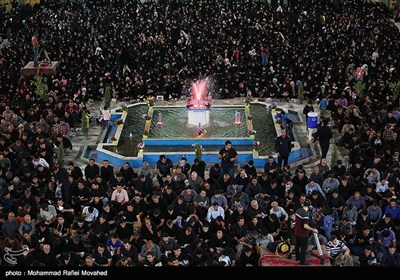 Vigil Held at Religious Site in Central Iran
