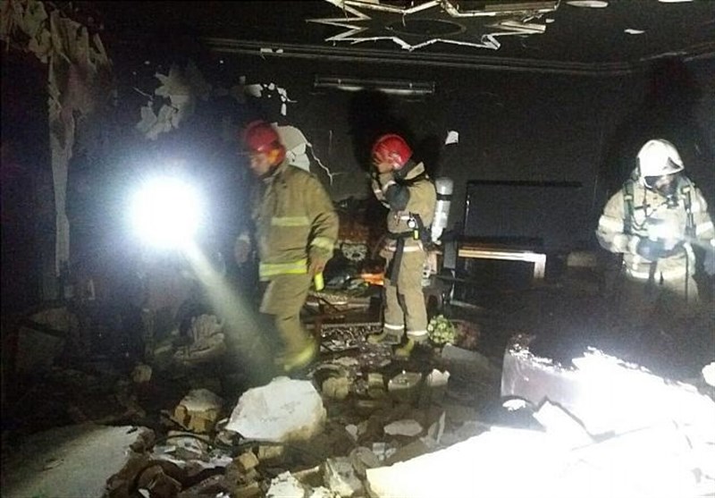 انفجار شدید ناشی از نشت گاز در یک ساختمان مسکونی در تهران + تصاویر