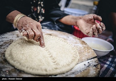 پخت نان سنتی (گرده بوشهری)