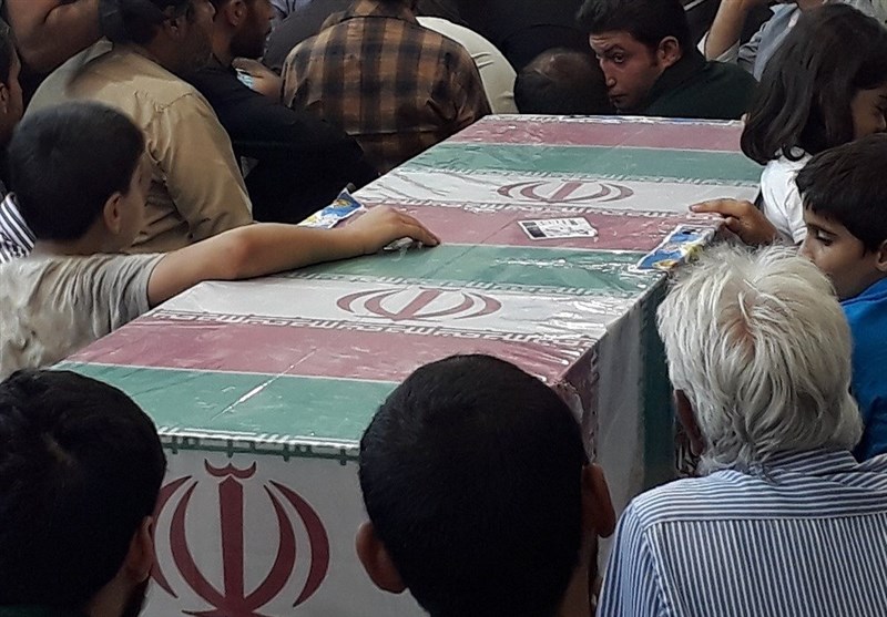 وداع با شهید مدافع حرم حمید قنادپور در اهواز