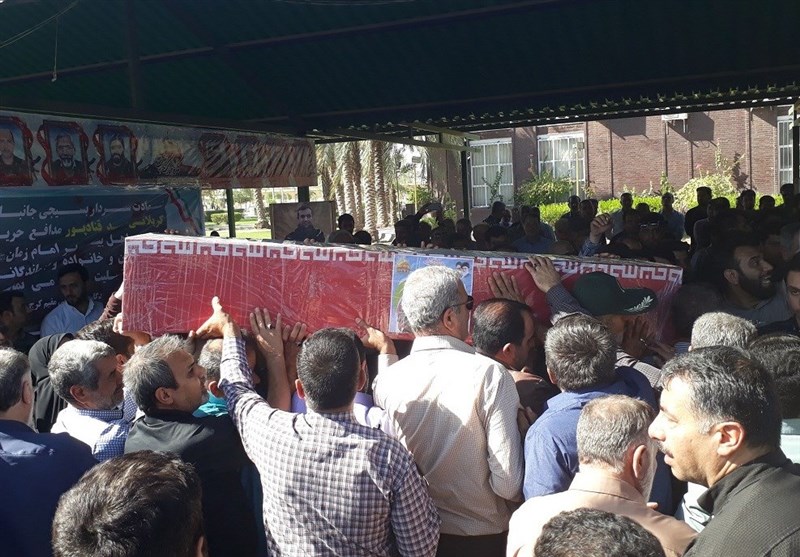 تشییع پیکر پاک شهید حمید قنادپور در اهواز