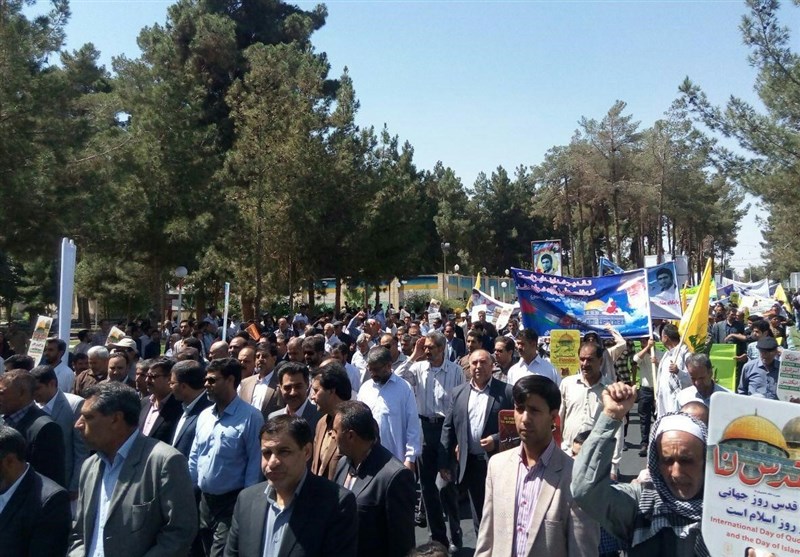 راهپیمایی روز قدس در 50 نقطه جمعیتی &quot;پایتخت وحدت ایران&quot; برگزار شد
