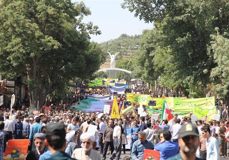 راهپیمایی بزرگ و بی‌نظیر روز قدس در سراسر استان کردستان برگزار شد+تصاویر