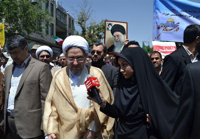 حضور دبیرکل مجمع جهانی تقریب مذاهب اسلامی در راهپیمایی روز جهانی قدس اراک