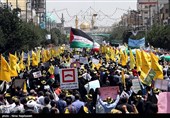 راهپیمایی روز قدس - مشهد و همدان