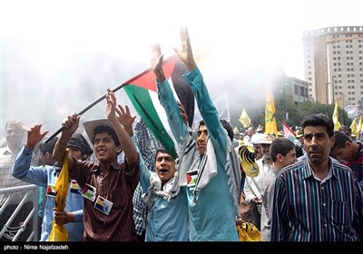 راهپیمایی روز قدس - مشهد و همدان