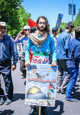 شرکت کنندگان در راهپیمایی روز قدس