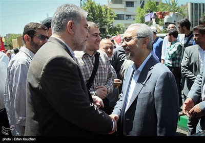 حضور محمد نهاوندیان رئیس دفتر رئیس جمهور در راهپیمایی روز جهانی قدس - تهران