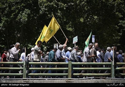 راهپیمایی روز قدس در روستاهای جاده چالوس