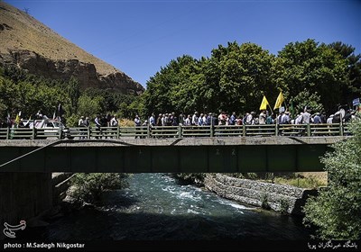 راهپیمایی روز قدس در روستاهای جاده چالوس