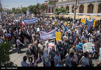 راهپیمایی روز قدس در کرمانشاه