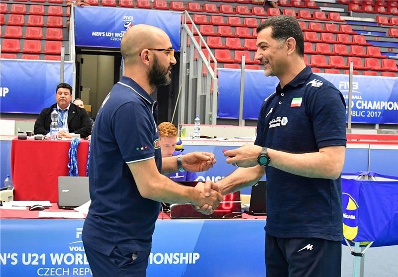 Italy Match Was Hard for Iran, U-21 Volleyball Coach Ataei Says