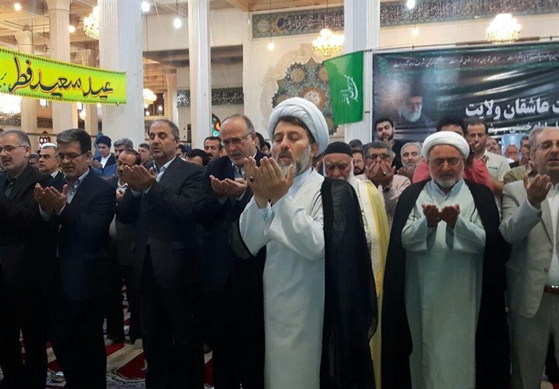 نماز عید بزرگ فطر در استان گیلان برگزار شد+تصاویر
