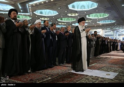 Ayatollah Khamenei Leads Eid Prayers in Tehran 