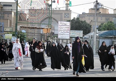 اقامه نماز عید فطر - حرم حضرت عبدالعظیم حسنی (ع)