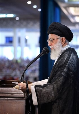 Ayatollah Khamenei Leads Eid Prayers in Tehran 